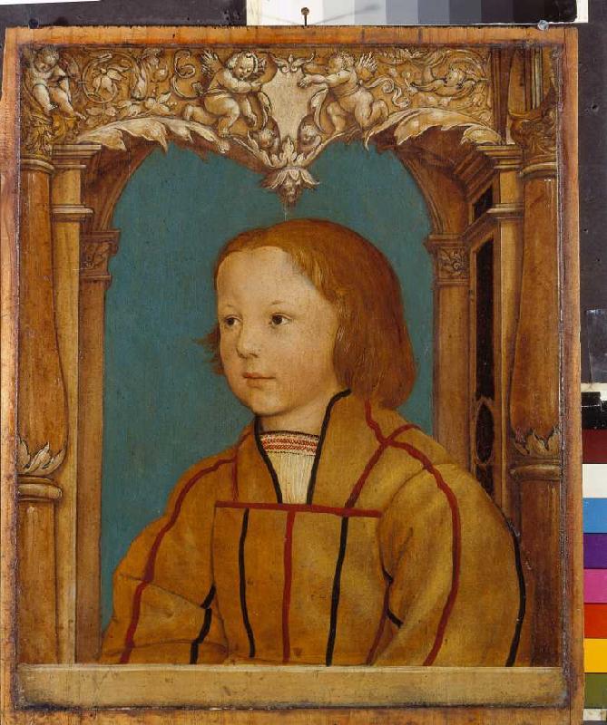 portrait d'un garçon avec les cheveux blonds à Ambrosius Holbein