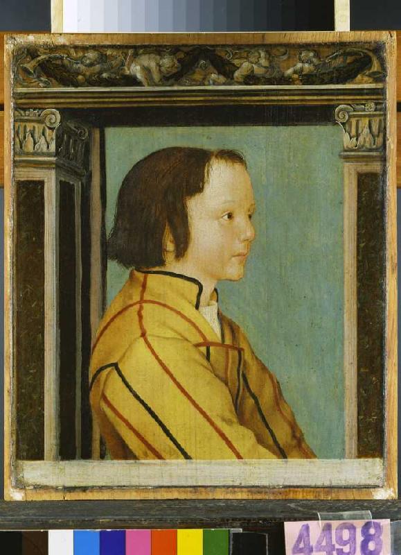 portrait d'un garçon avec les cheveux bruns à Ambrosius Holbein