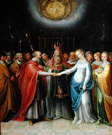 Betrothal of the Virgin à Ambrosius II Francken ou Franck
