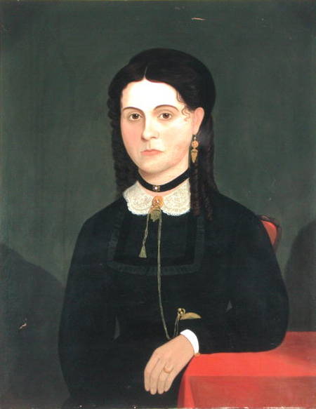 Portrait of Mrs James Madison Winn (b.1833) 1853-60 à Ecole americaine