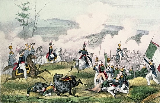 The Battle of Palo Alto, California, 8th May 1846 à Ecole americaine