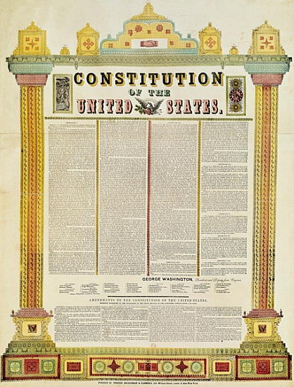 The Constitution of the United States of America à Ecole americaine