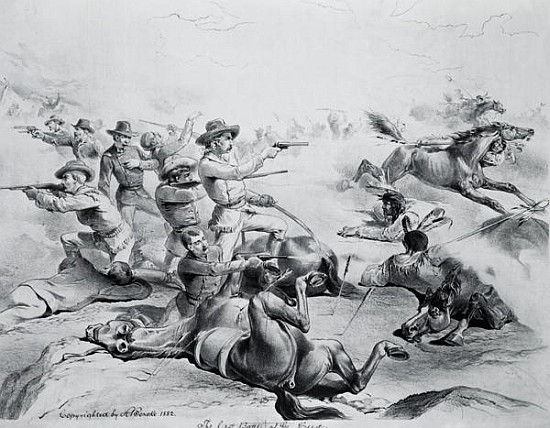 The Last Battle of General Custer, 25th June 1876, c.1882 à Ecole americaine