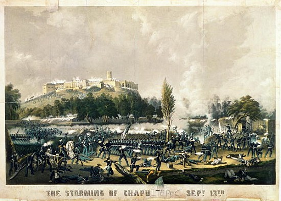 The Storming of Chapultepec, 13th September 1847 à Ecole americaine
