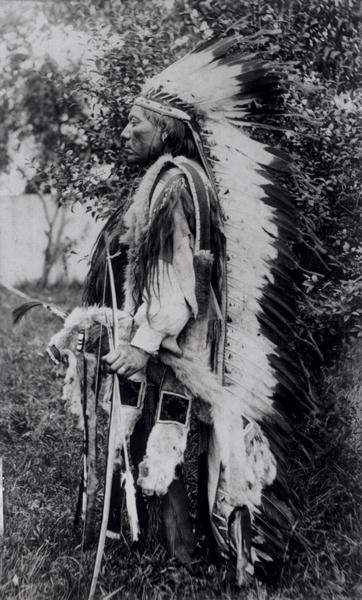 White Wolf, a Comanche Chief, c.1891-98 (b/w photo)  à Ecole americaine