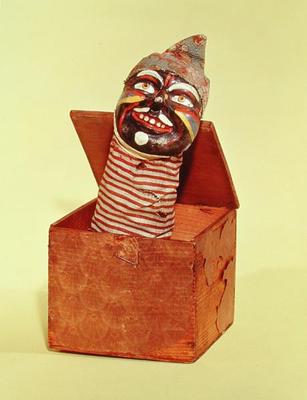Jack-in-the-box, c.1870-1900 (mixed media) à École américaine, (19ème siècle)