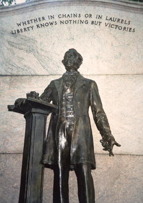Memorial for Wendell Phillips (1811-84) 'Prophet of Liberty' (bronze) à École américaine, (19ème siècle)