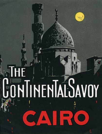 Continental Savoy Hotel in Cairo with Mosque à École américaine (20ème siècle)