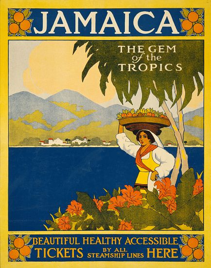 Jamaica Travel Poster à École américaine (20ème siècle)
