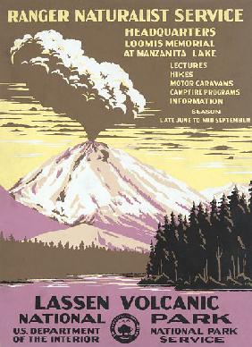 Lassen Volcanic National Park Travel Poster