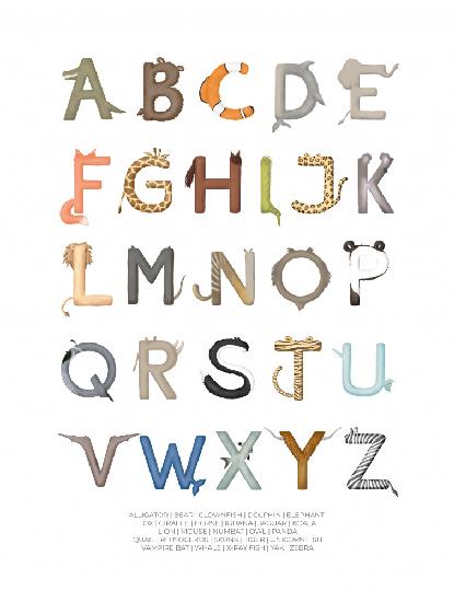 Animal Letters ABC