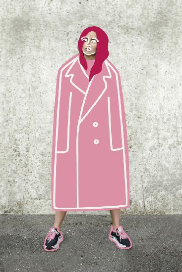 Pink Coat Lady