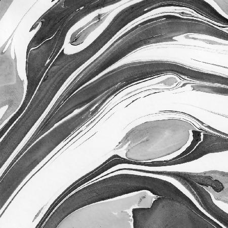 Ink Marbling Black and White 02