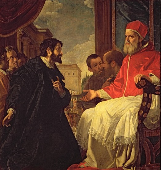 Michelangelo and Pope Julius II à Anastasio Fontebuoni