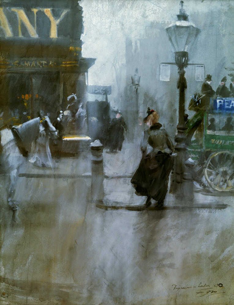 Anders Zorn, Impressions de Londres à Anders Leonard Zorn