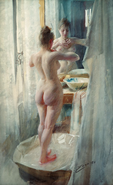 Anders Zorn / The Bathtub / 1888 à Anders Leonard Zorn