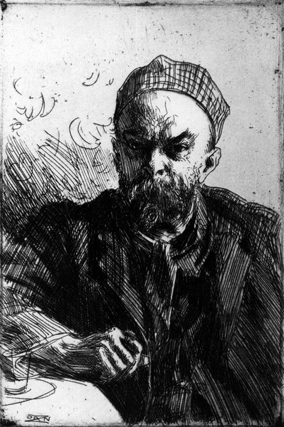 Paul Verlaine / Etch.by A.Zorn / 1895 à Anders Leonard Zorn