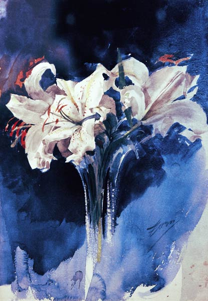 White Lilium à Anders Leonard Zorn