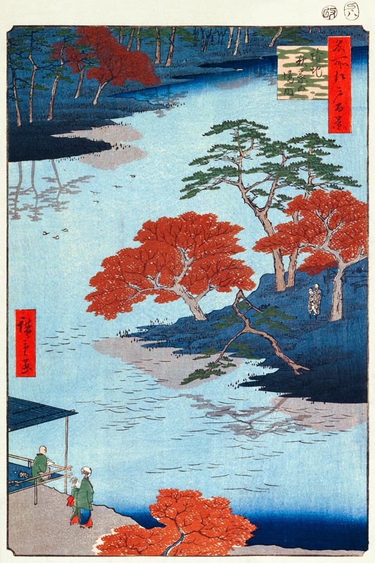Inside Akiba Shrine at Ukeji. (One Hundred Famous Views of Edo) à Ando oder Utagawa Hiroshige
