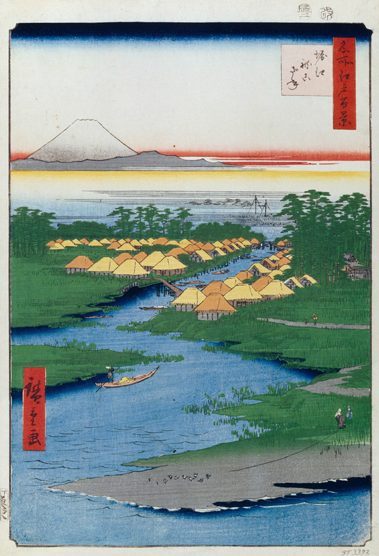 Horie and Nekozane (One Hundred Famous Views of Edo) à Ando oder Utagawa Hiroshige