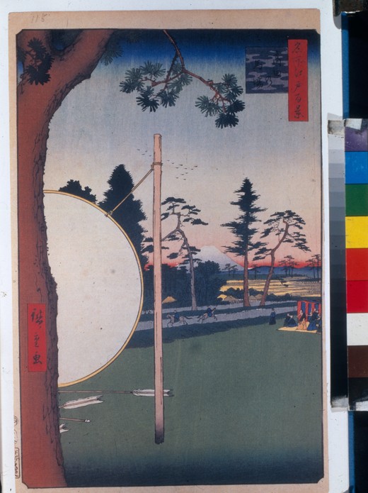 The Horse Track at Takata (One Hundred Famous Views of Edo) à Ando oder Utagawa Hiroshige