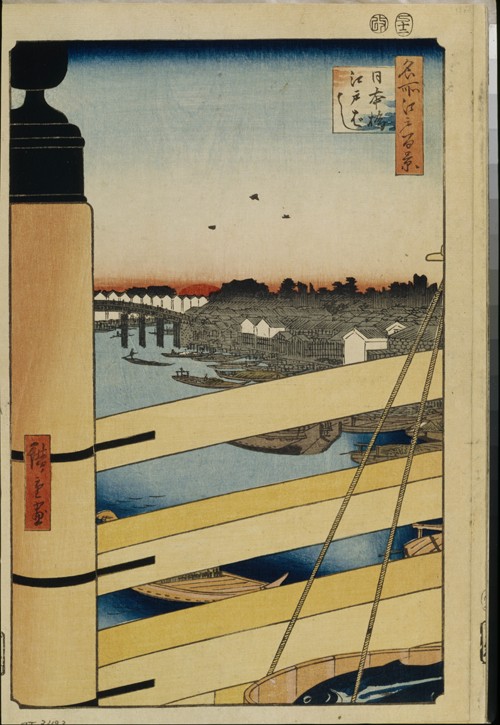 Nihonbashi and Edobashi Bridges (One Hundred Famous Views of Edo) à Ando oder Utagawa Hiroshige