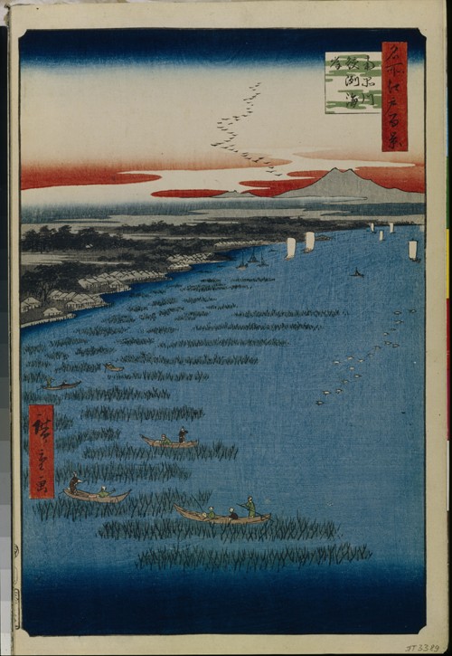 Minami Shinagawa and Samezu Coast (One Hundred Famous Views of Edo) à Ando oder Utagawa Hiroshige