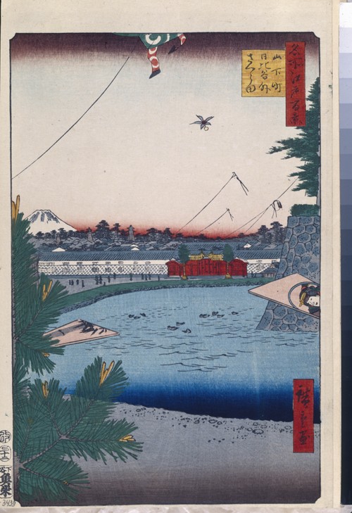 Hibiya and Soto-Sakurada from Yamashita-cho (One Hundred Famous Views of Edo) à Ando oder Utagawa Hiroshige