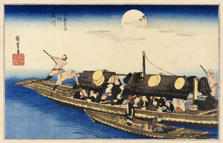 Yodo River à Ando oder Utagawa Hiroshige