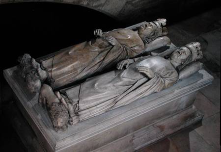 Effigies of Philippe VI (1293-1350) de Valois and Jean II (1319-64) Le Bon à Andre Beauneveu