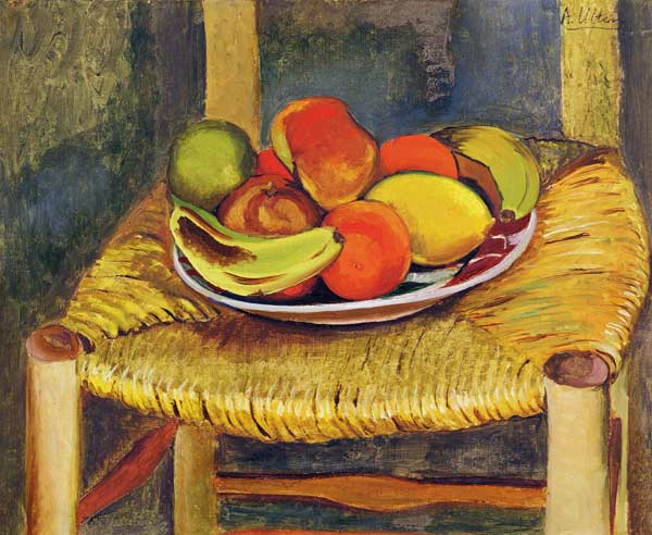 Still Life with a Stool (oil on canvas) à Andre Utter