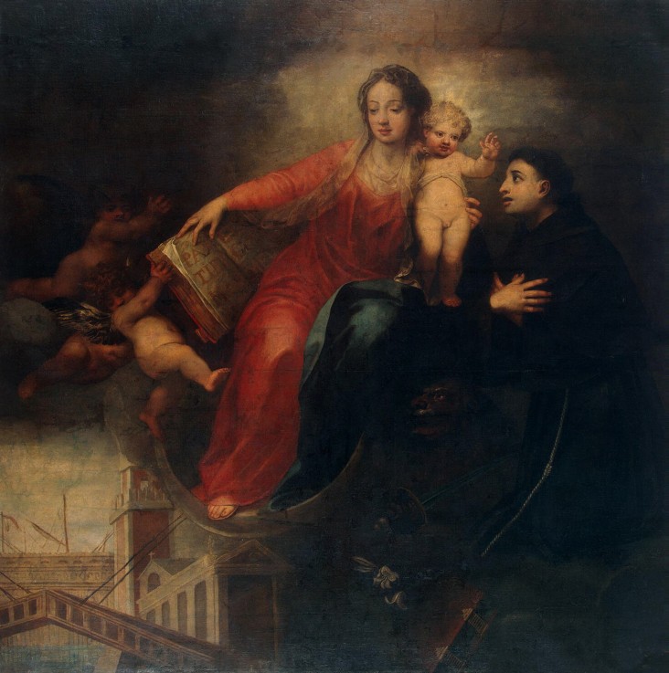 Madonna and Child with Saint Anthony of Padua à Andrea Celesti