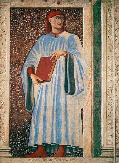 Giovanni Boccaccio (1313-75) from the Villa Carducci series of famous men and women