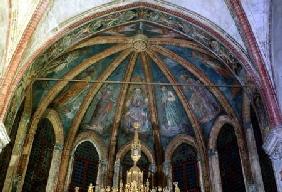 Benedictine Fathers and Apostles, from the Vault of the Apse in the Chapel of St. Tarasius