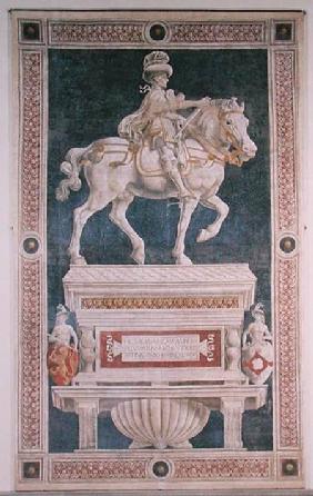 Equestrian monument to Niccolo da Tolentino (d.1435) 1456  (post restoration)