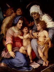 Famille Sainte avec des anges à Andrea del Sarto
