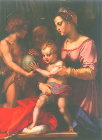 la Sainte Famille avec Jean Baptiste à Andrea del Sarto