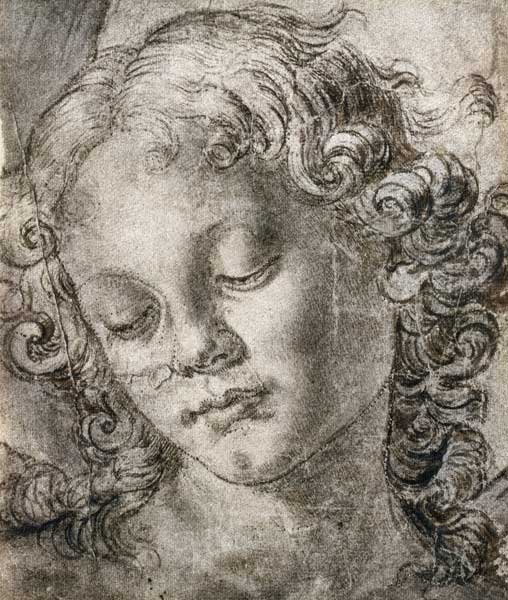 Head of Angel à Andrea del Verrocchio