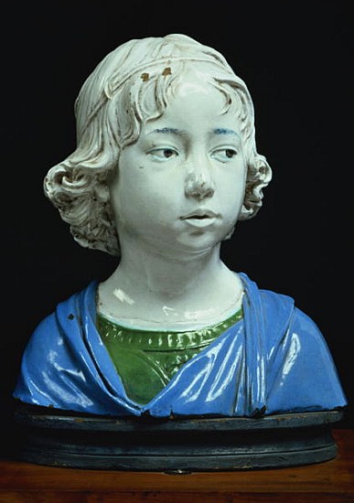 Bust of a young boy à Andrea Della Robbia