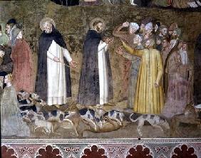 St. Dominic Sending Forth the Hounds and St. Peter Martyr Casting Down the Heretics, from the Spanis