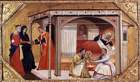 The Birth of the Virgin à Andrea di Cione Orcagna
