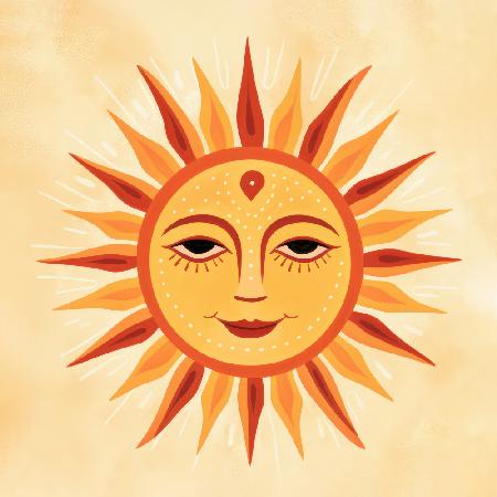 Whimsical Sun Face 2