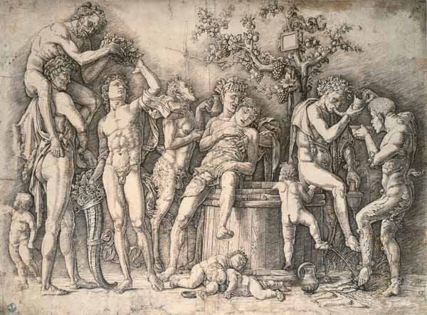 Bacchanalia and wine à Andrea Mantegna