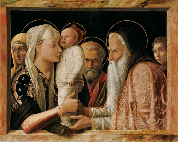 Représentation du Christ dans le temple à Andrea Mantegna