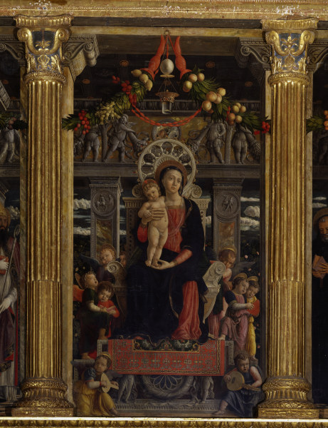Altar of S.Zeno,Virgin w. Ch. à Andrea Mantegna