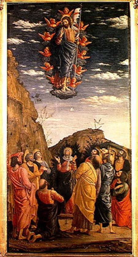 The Ascension, left hand panel from the Altarpiece à Andrea Mantegna