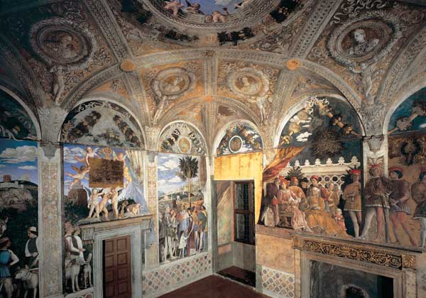 Camera degli Sposi, Frescos à Andrea Mantegna