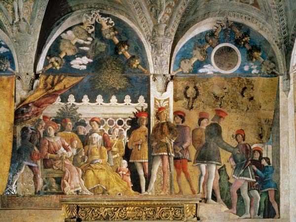 Marchese Ludovico Gonzaga III et son épouse Barbara de Brandenburg à Andrea Mantegna
