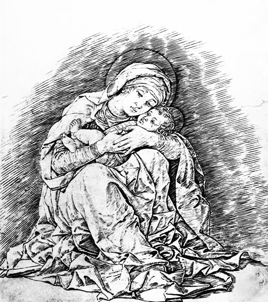 Marie avec l'enfant à Andrea Mantegna