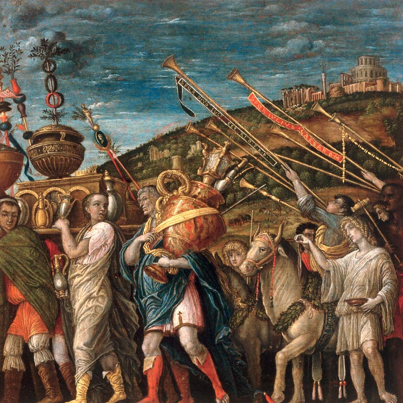 after Mantegna, Triumph of Caesar,spoils à Andrea Mantegna